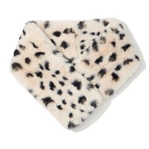 Ann Taylor Loft Women's Faux Fur Pull-through Stole Scarf (popcorn Leopard🤚